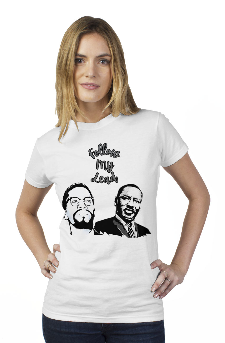 Follow My Lead tultex womens t shirt
