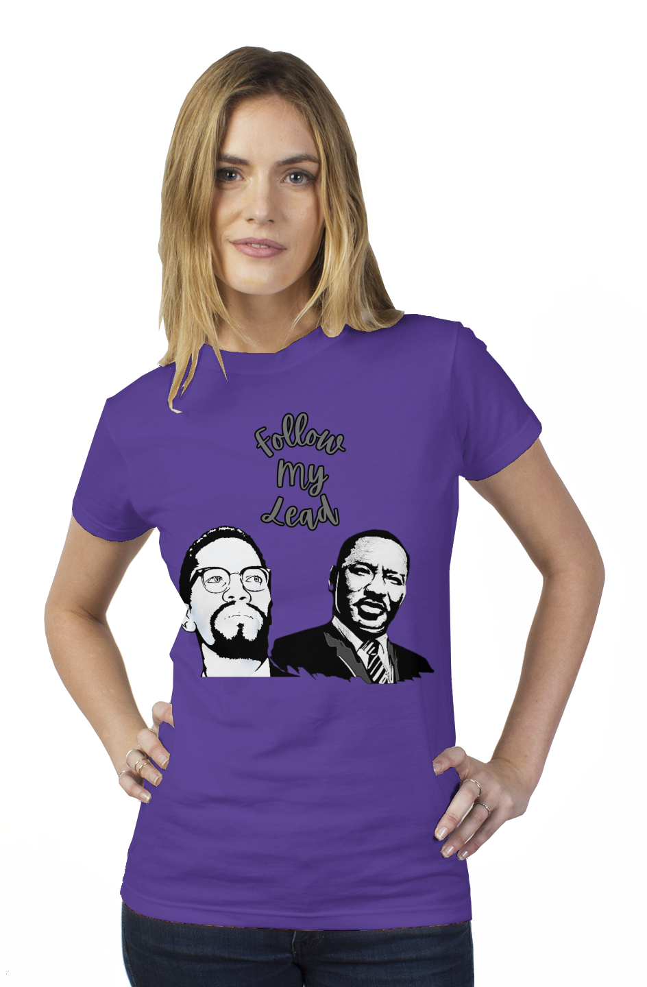 Follow My Lead tultex womens t shirt