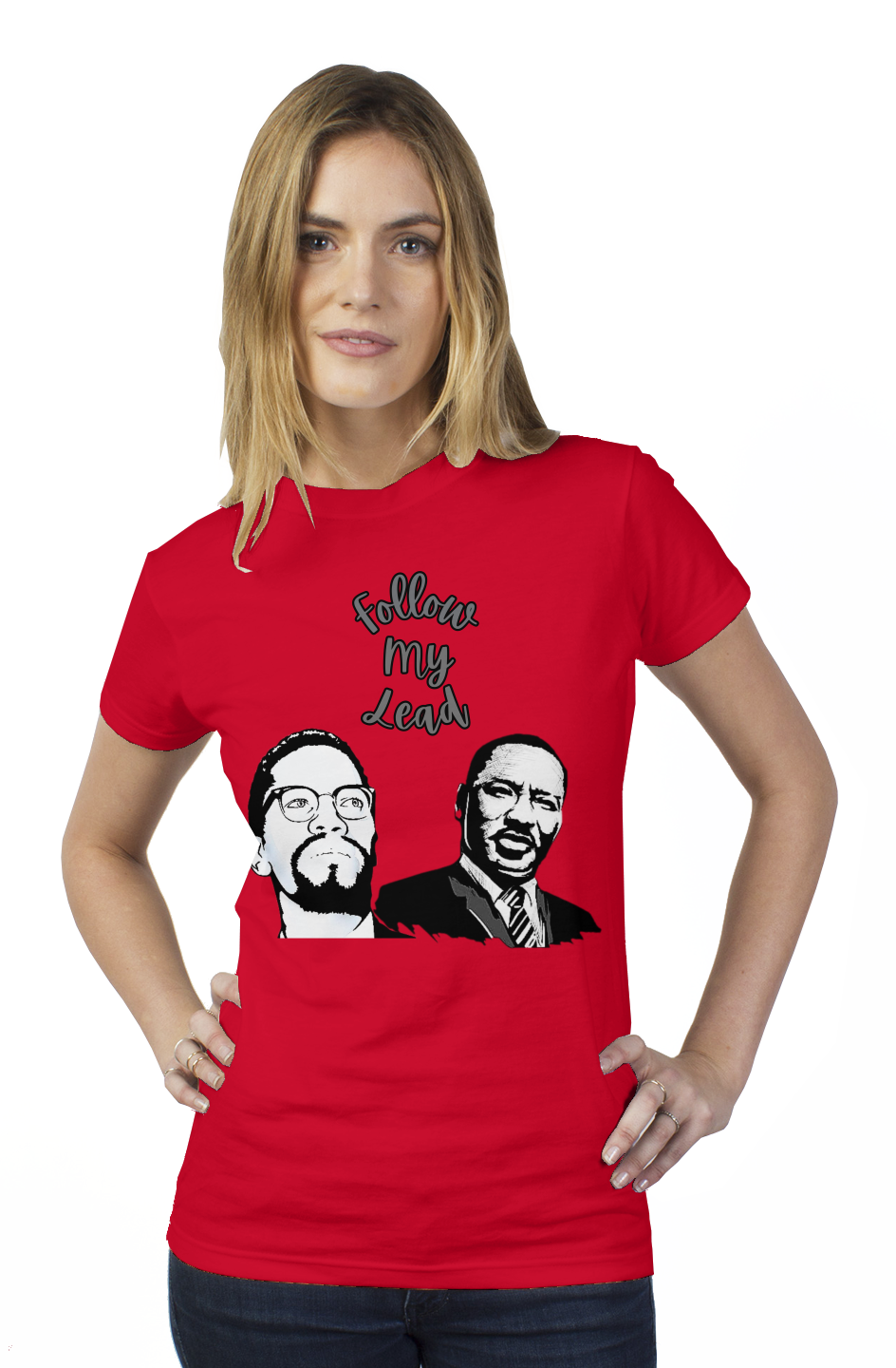 Follow My Lead tultex womens t shirt