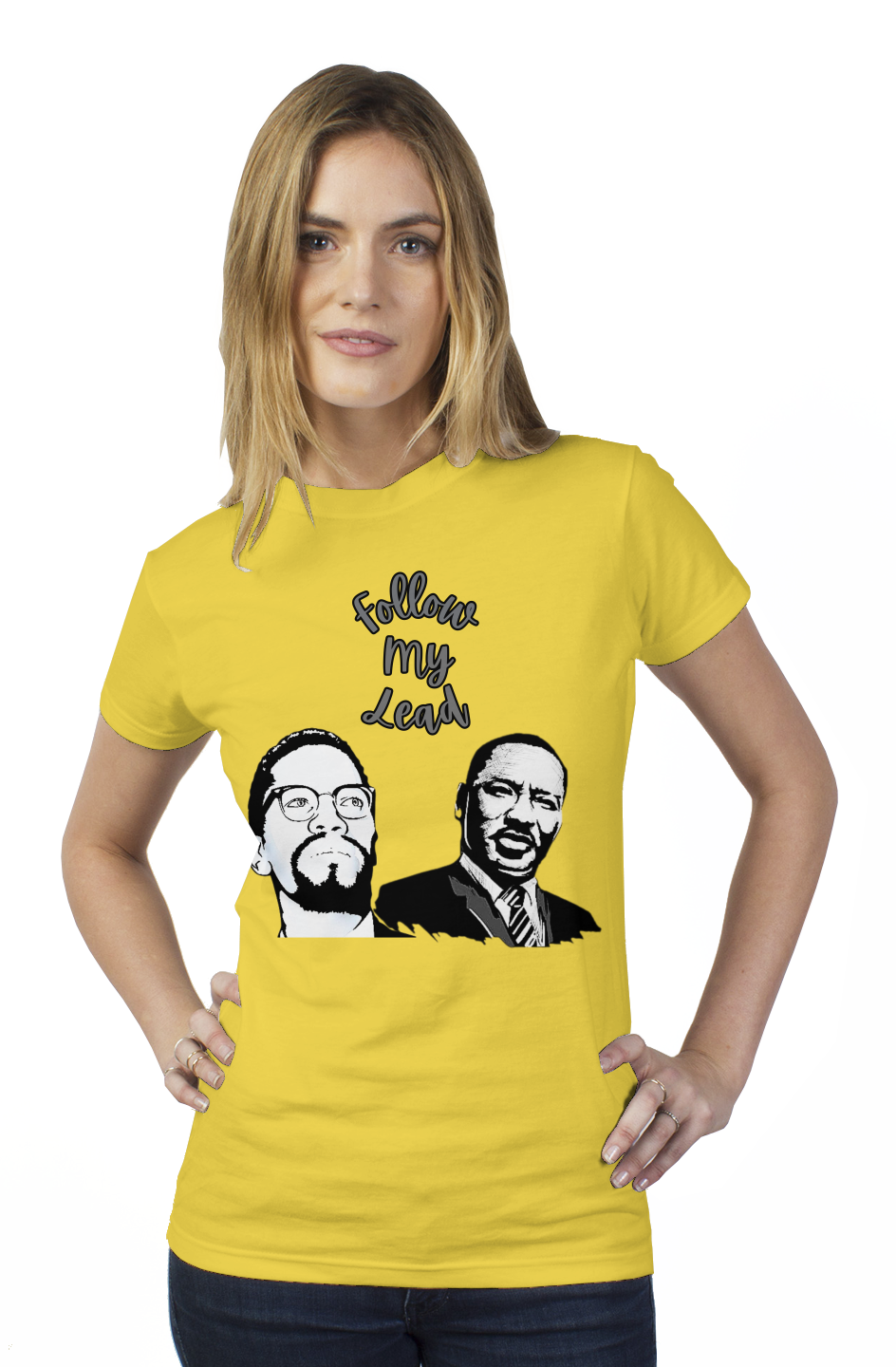 Follow My Lead tultex womens t shirt