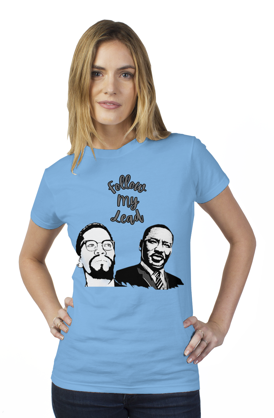 Follow My Lead tultex womens t shirt