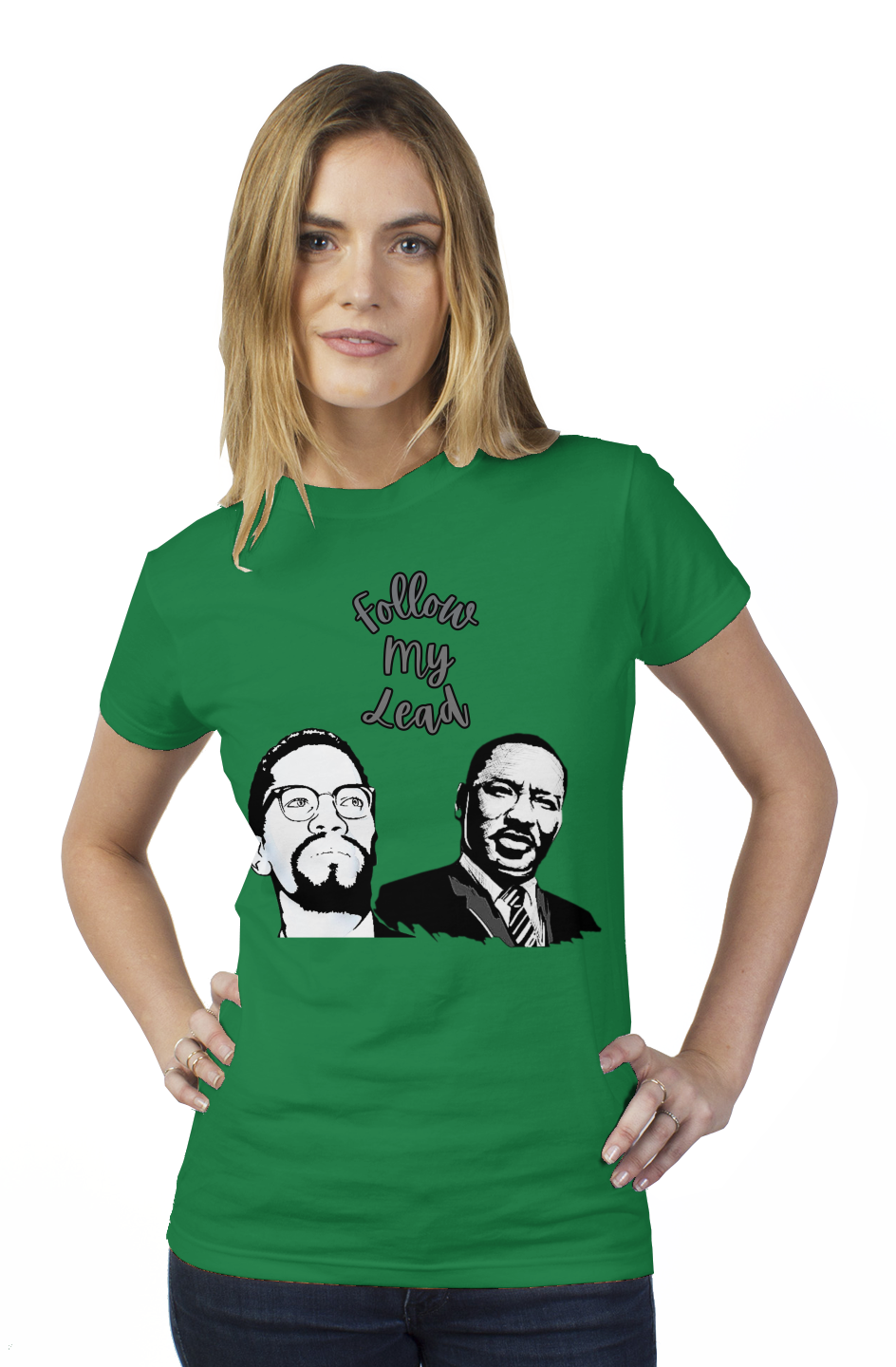 Follow My Lead tultex womens t shirt