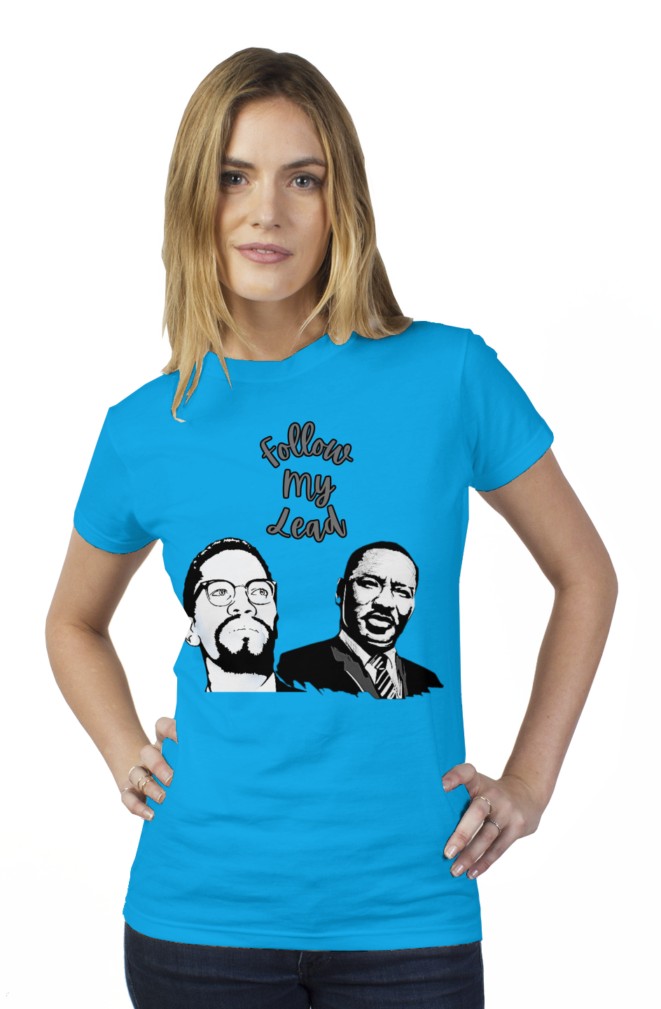 Follow My Lead tultex womens t shirt