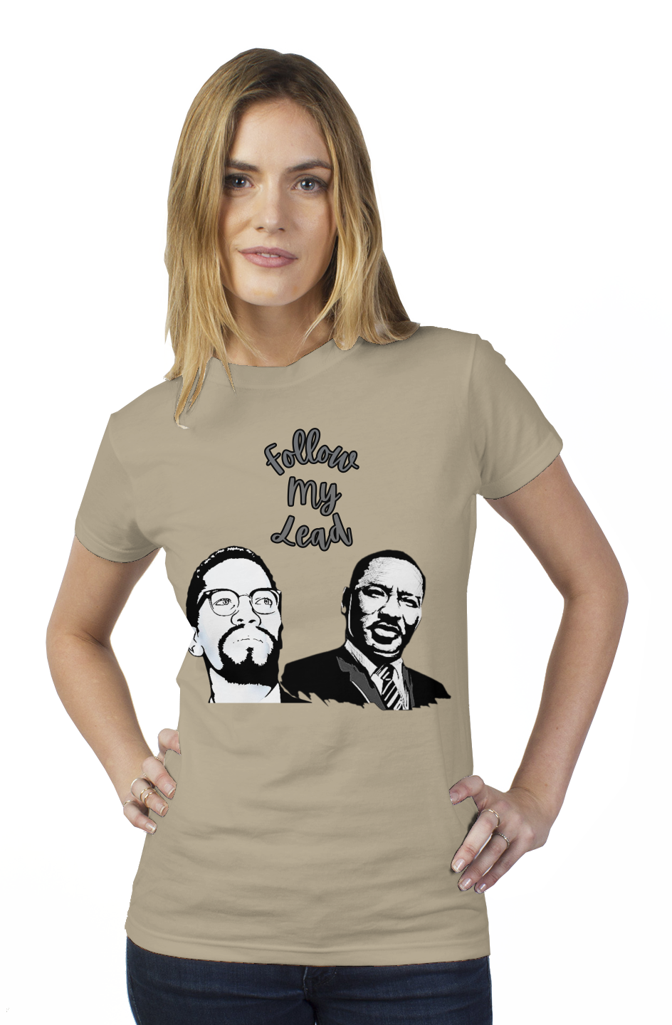 Follow My Lead tultex womens t shirt