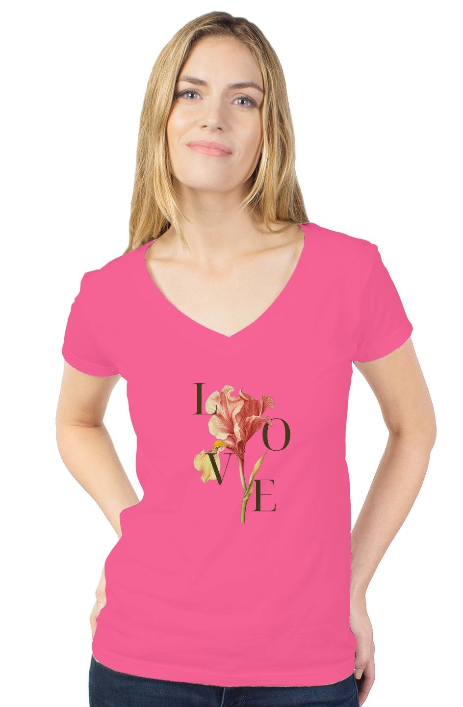 Love women's tultex v neck
